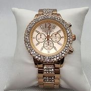 Bebe Rose Gold & Crystal Watch