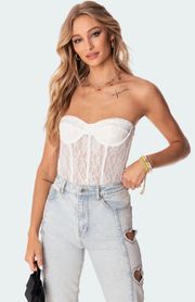 White Corset Top