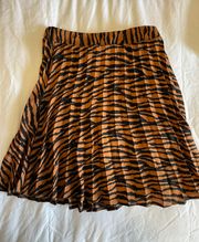 Tiger print skirt