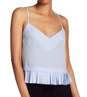French Connection Polly Pleated Hem Cami Top in Lavender