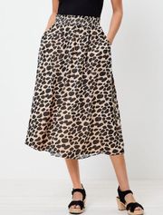 Animal print midi Skirt