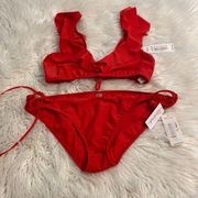 Raisins Two pieces swim brand new with tags size XL color red