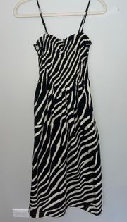 Zebra Print Maxi Dress