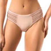 Robin Piccone Sophia Crochet Tab Bikini Bottoms Size XS