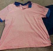 Free assembly xl striped polo