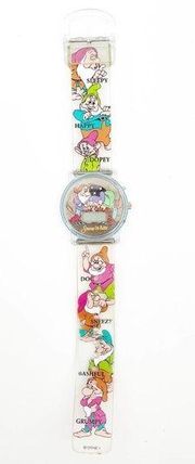 VINTAGE DISNEY Watch Snow White Seven Dwarfs Y2K 90s Adjustable Needs Battery