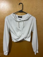 Women’s Twist-Front Cropped Hoodie