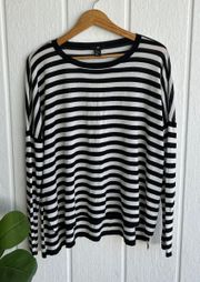 Black & White Striped Long Sleeve