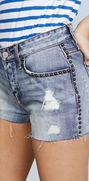 Austin Denim Shorts Studded