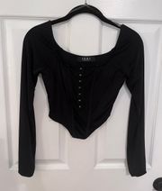 Long sleeve Corset Top