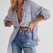 One Of The Boys Striped Blouse