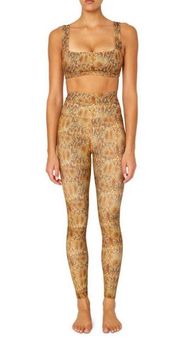 WeWoreWhat Snakeskin High-Waist Leggings