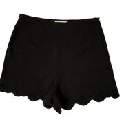 Monteau Women Size Medium Highwast Shorts Black Side Zip 17-614P