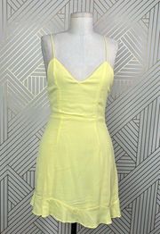 Superdown Monet Sleeveless Mini Dress in Yellow Size US XS