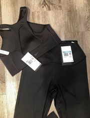 set (racerback bra top and capri leggings)