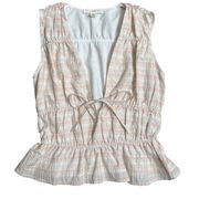 Nordstrom Treasure and Bond Sleeveless striped top In pastel colors