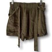 Green Paperbag Shorts