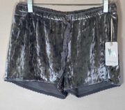 NWT PJ Salvage Crushed Velvet Pajama Shorts