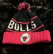 Chicago Bulls NBA Vintage Winter Knit BLK/pink 2-Tone Beanie Hat