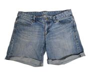 LOFT Womens 2 Cutoff Light Wash Denim Jean Shorts