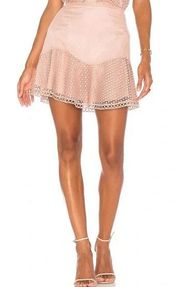 / Revolve Samantha Combo Mini Skirt in Blush