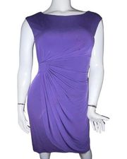 Dressbarn purple wrap sheath dress