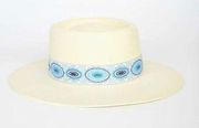 NWOT LACK OF COLOR Boho Azure Lolita Ivory Boater Hat (beach hat) | Size: Large