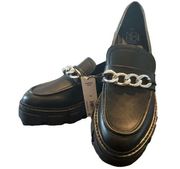 NEW No Boundaries Womens Shoes Size 10 Black Lug Loafers Chunky Heavy Slip On