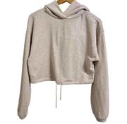 Aritzia The Group by Babaton Weekender Cinchable Pullover Cropped Hoodie Size XS