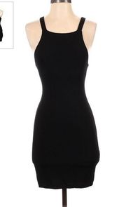 Marine Layer Black Bodycon Halter Dress w Built In Shelf Bra Size Medium