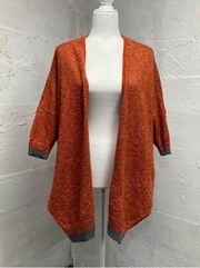 Democracy cardigan orange Size Large open style