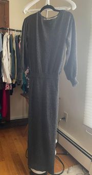 Long Fitted Sweater Dress