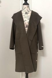Oversized Double-sided Hoodie Wool coat