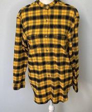 Anne Taylor plaid flannel button down shirt.  Size Petite Medium*** see chart.