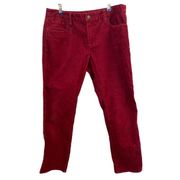 𝅺GARNET Hill Burgundy Corduroy Pants Size 6