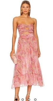 NWT MISA Los Ángeles Arianne Dress in Muted Paisley