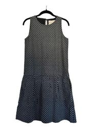 Ace & Jig Party Frock Polka Dot Shift Dress, Black & White, Sleeveless, Size XS