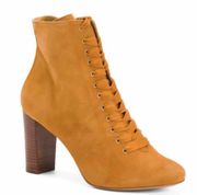 Sezane Alicia High Heel Leather Boots Size US 7