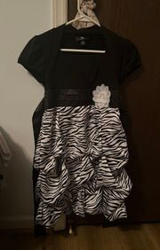 Zebra Printed Dress