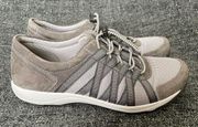 Dansko Honor Sneakers Mushroom Grey Tan Comfort Suede Women’s Size EU 37 US 6.5