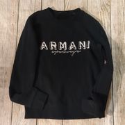 Armani exchange black sweatshirt size XS