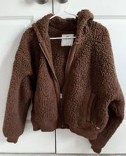 Brown Sherpa Teddy Bear Jacket