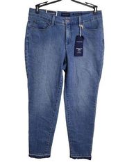 CHARTER CLUB Women's Bristol Ankle Skinny Leg Tummy Slimming Frayed Ankle JEAN S