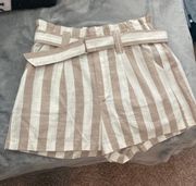 Linen High Waisted Shorts 