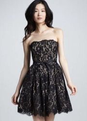 234-ROBERT RODRIGUEZ x Target Collab Black Lace Party Dress