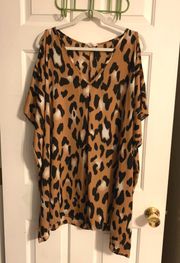 Leopard Print Flowy Top/Dress