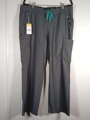 Tema performance Gray wide leg scrub pants women extra large