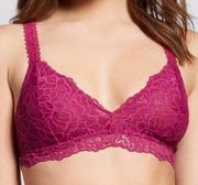 Xhilaration Fuchsia Lace Racerback Bralette