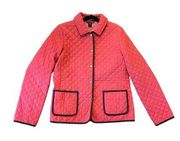 Vineyard Vines Coral quilted collared jacket size M