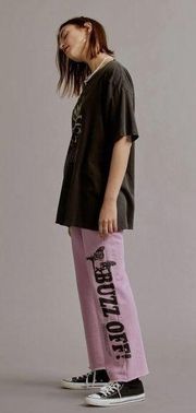 daydreamer authenticity kick flare sweatpants in lotus flower size XS NWT